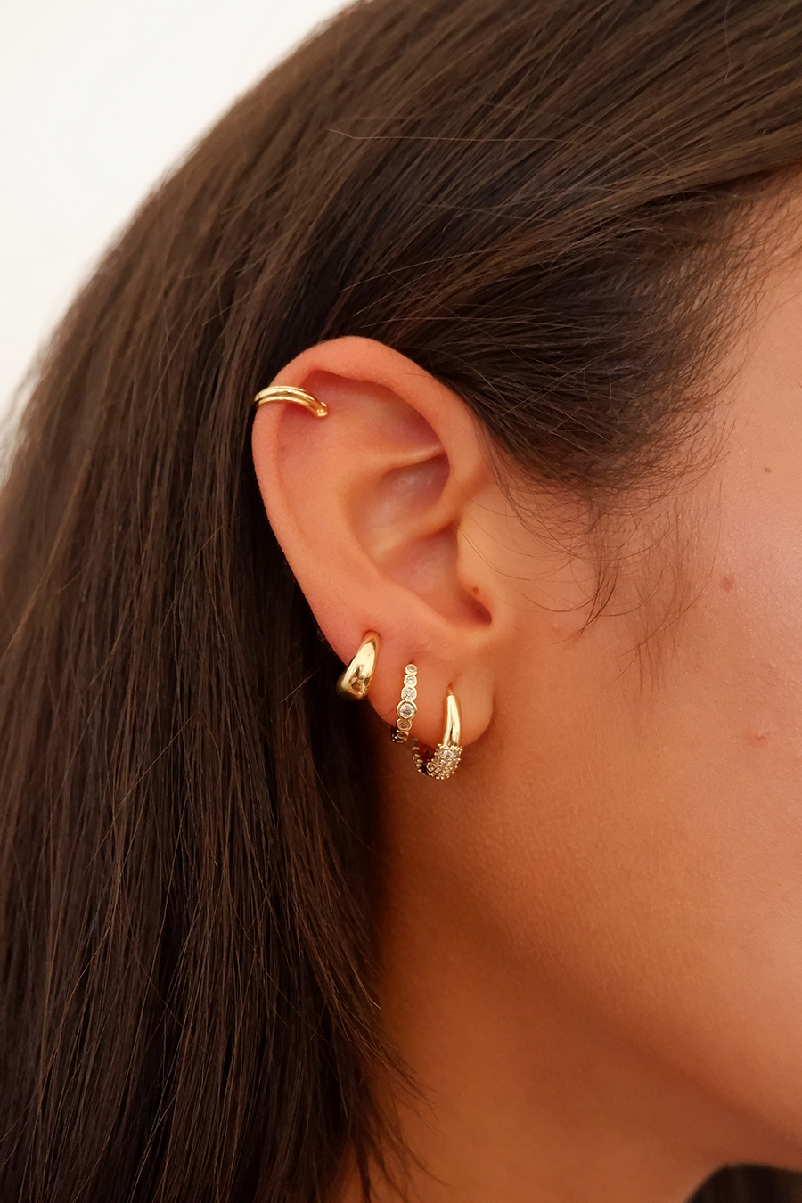 Sugar drop mini hoops