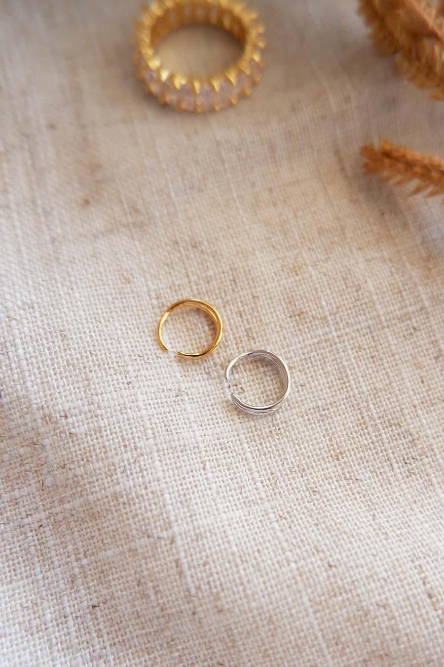 Double row nose ring