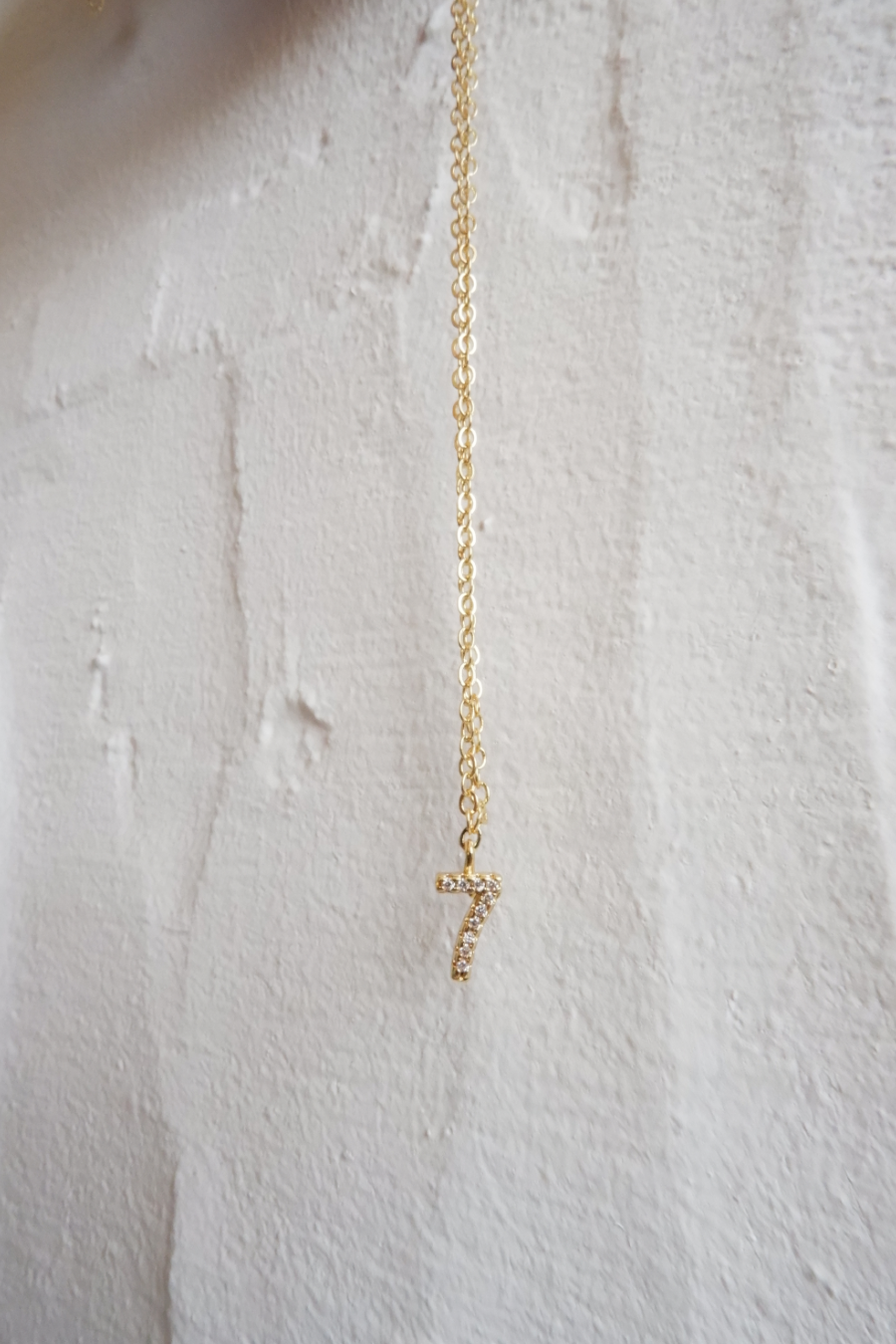 Pavé number charms