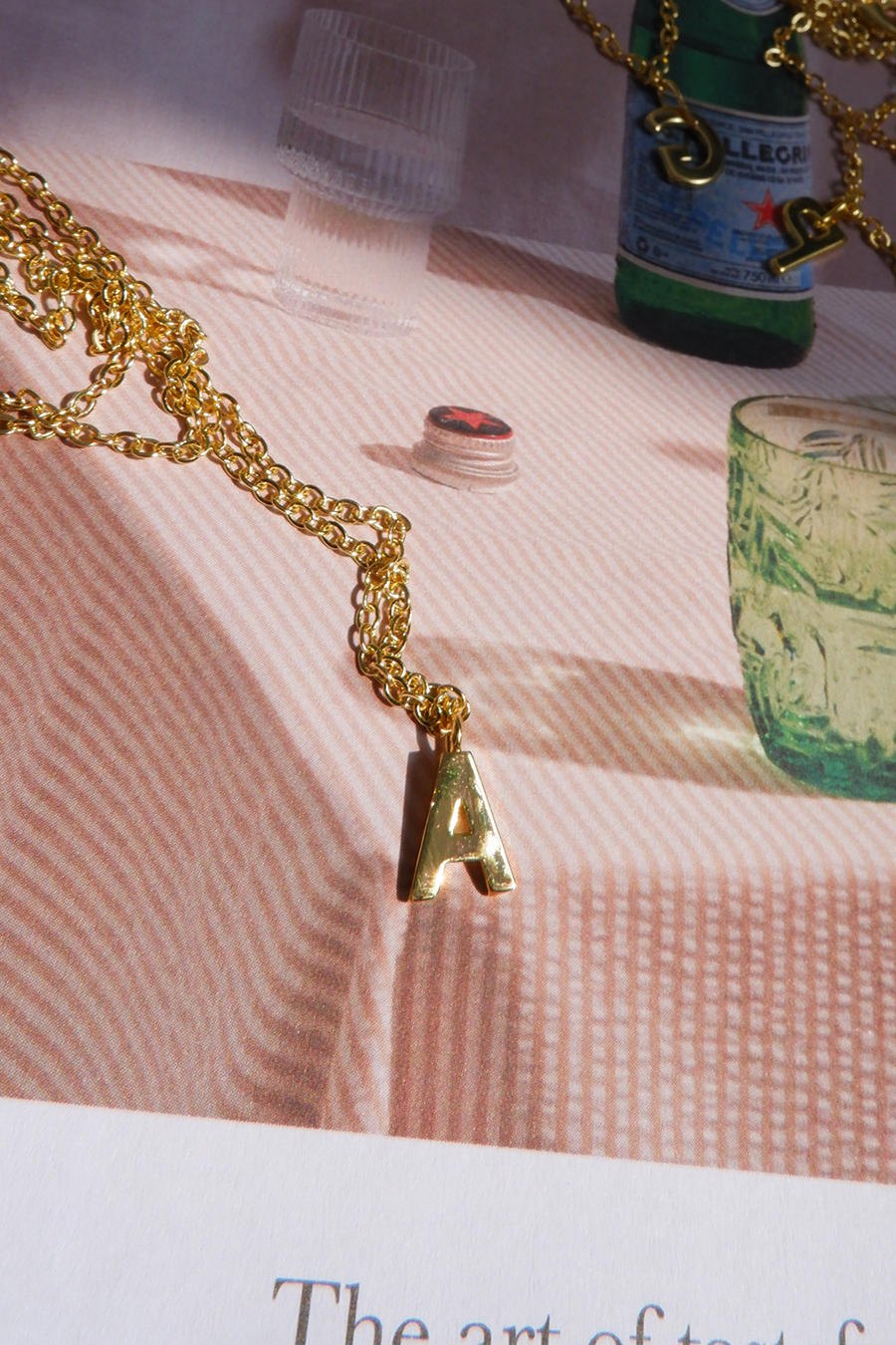 Letter charm chain
