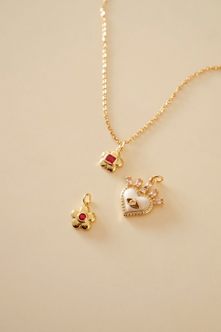 Cosmic heart charm