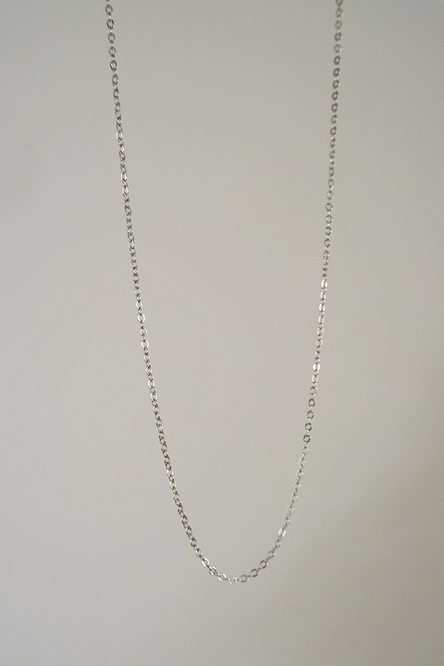 Silver oval link chain - SCS